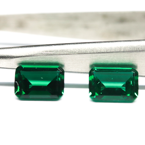 Yinzheng đá quý Bán hàng nóng Oct bước cắt phòng thí nghiệm phát triển Zambia Kim Cương Tổng Hợp Ngọc Lục Bảo <span class=keywords><strong>Loose</strong></span> Stones - Product Image 1