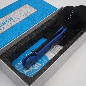 Navaja de bolsillo de emergencia con diseño de punta caída, mango de fibra de nailon, apertura con pomo de pulgar, personalización profesional. - Product Image 5