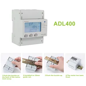 Acrel ADL400 Din Rail Ac Monitor 110V 220V 380V 8A Spanning Stroom Power Factor Actieve Kwh Elektrische energie Meter Mid