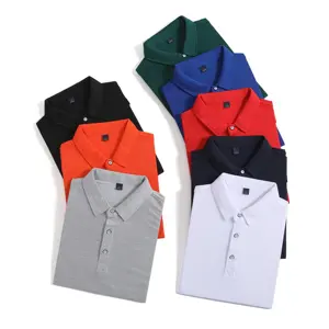 Vente en gros de t-shirts de polo de golf pour hommes à la mode chemise de couple en fibre de soie glacée de haute qualité pour les amateurs de golf