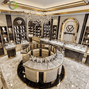 Vitrines de présentation de bijoux sur mesure, aménagement de magasins de bijouterie de luxe pour les centres commerciaux - Product Image 2