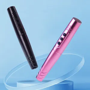 Wireless Stainless Steel Microshading PMU Machine for Eyebrow Lip Tattoo Ombre Powder Brows 2 Batteries Microshading Supplies