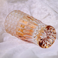 Venta caliente Edo Kiriko hecho a mano cristal copa de vino vaso de chupito nuevo diseño nueva llegada