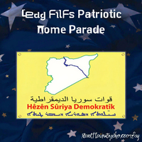 Drapeau rectangulaire en polyester des Forces Démocratiques Syriennes, impression numérique, 4 œillets, réglable, pour décoration murale de dortoir