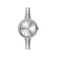 Montres à quartz de luxe ODM OEM, bracelet en acier inoxydable Seiko, cadran en verre, affichage simple à aiguilles, résistant à l'eau
