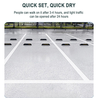 Revêtement de sol époxy à deux composants imperméable anti-dérapant résistant aux rayures résine transparente ignifuge auto-nivelant liquide époxy pour sol