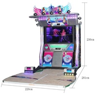 2 joueurs Jouer Arcade Pump It Up just Dance arcade Machine de jeu Rhythm Dance Revolution Arcade Machine Pour Vente