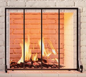 Garde-étincelle à panneau plat en métal forgé couverture de porte maille Fire Place clôture de sécurité Safe Spark Guard protecteur écran de <span class=keywords><strong>cheminée</strong></span> - Product Image 6