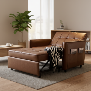 Canapé-lit réglable, coulissant, <span class=keywords><strong>1</strong></span> place, convertible en lit, multifonction, pliable, canapé-lit simple - Product Image 4