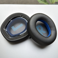 Coussinets d'oreille de remplacement pour écouteurs JBL Quantum Q910, avec matériau doux et respirant en cuir protéiné