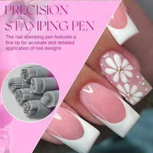 Nuevo Set de Estampado de <span class=keywords><strong>Uñas</strong></span> con Diseño de Mariposas, Corazones y Flores, Herramienta de Estampado para Manicura DIY - Product Image 5