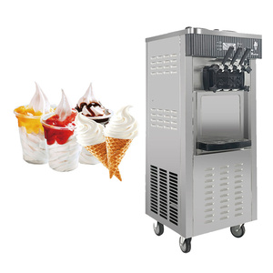 Machine à crème glacée commerciale SUS304 de 20L-28L/H, fabricant de yogourt glacé - Product Image 4