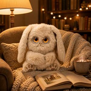 Juguete de Peluche con Diseño de Luna y Nubes, Ojos de Cristal, Ultra Suave, Adorable Compañero de Peluche, Regalo Kawaii para Niños - Product Image 6