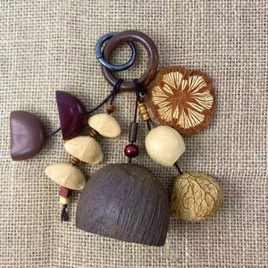 Wholesale Hand Painted Fruit Shell Rattle <b>Wind</b> <b>Chime</b> Handmade Sound Healing Hanging Ornament For Gift Shop - Product Image 4