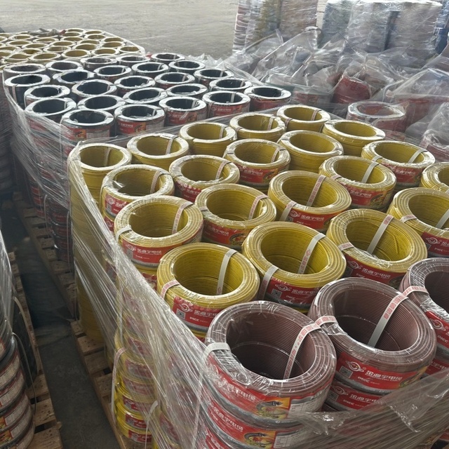 High Strength Solid Copper Single Core PVC Insulated Building Wire Flame Retardant Corrosion Resistant Electric Cables