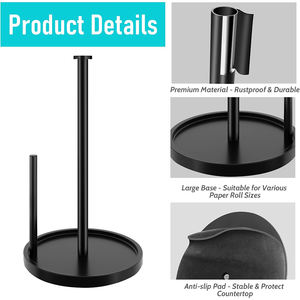 ที่ใส่<span class=keywords><strong>ก</strong></span>ระดาษเช็ดปากอุปกรณ์ครัวที่ใส่กระดาษทิชชู่แบบ<span class=keywords><strong>ต</strong></span>ั้งเคาน์เตอร์สีดำที่ใส่<span class=keywords><strong>ก</strong></span>ระดาษชำระแบบโลหะ - Product Image 5