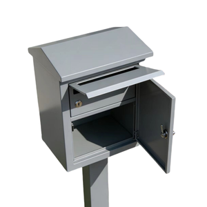 定制独立式防风雨、防雨淋、粉末涂层重型钢制包裹投递箱 - Product Image 4