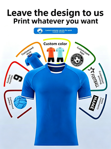 Set di Maglie da <span class=keywords><strong>Calcio</strong></span> OEM all'Ingrosso ad Asciugatura Rapida, Colore Unico, Numeri Stampati Personalizzati, Uniformi da Allenamento per Adulti a Manica Corta - Product Image 2