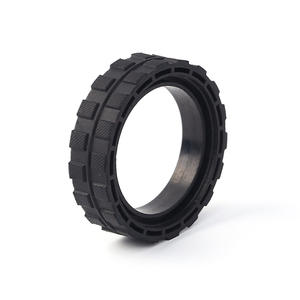 耐久性のある環境にやさしい安全無毒無臭D穴カスタム成形シリコーンゴム玩具車ホイールROHS/REACH認定20-80 - Product Image 3