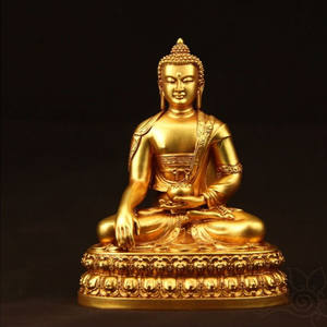 Statuetta di statua di Buddha in resina personalizzata dorata India Home Decor Zen Buddha Sakyamuni Amitabha Buddha <span class=keywords><strong>Ornaments</strong></span> - Product Image 5