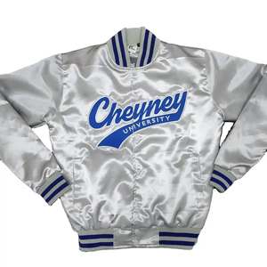 2025 Bomber in raso leggero personalizzato con Logo personalizzato da Baseball Jacke seta giacca Varsity satinata - Product Image 1