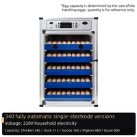 Nouvel incubateur automatique pour 64 œufs |   Petite couveuse numérique pour œufs d'oiseaux (autruche, émeu) avec retournement automatique 220V, taux d'éclosion élevé de 99%