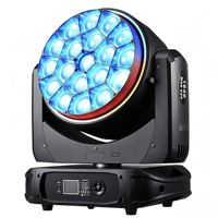 Projecteur LED Wash à tête mobile 19x40W Bee Eye DMX512 en alliage d'aluminium RGB pour éclairage de fête et de parc à thème