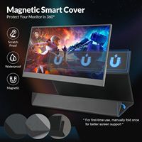 15,6 Zoll IPS Typ-C Tragbarer Monitor 1080P Ultra-Dünner Gaming-Bildschirm für Laptop Mac Handy PS4/ mit Smart Cover