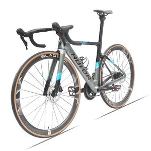 Bicicleta de Carretera de Fibra de Carbono <span class=keywords><strong>VICTORIA</strong></span> con Doble Freno de Disco, Cableado Interno Completo, 22 Velocidades, Bicicleta Aerodinámica para el Tour de <span class=keywords><strong>Francia</strong></span>, Rígida - Product Image 5