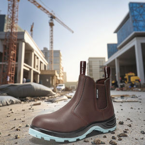Fabrieks Anti-Smashing Anti-Doorprik Koeienhuid Chelsea Stalen Teen Waterdichte Heren Industriële Schoenen Werkveiligheidsschoenen - Product Image 2