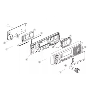摩托罗拉GM3688 EM400 CM200 CM160 CM180 <span class=keywords><strong>CM300</strong></span>的替换外壳 - Product Image 2