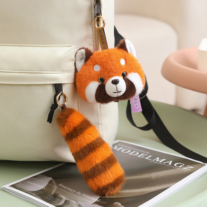 Llavero de peluche de gato siamés personalizado OEM/ODM con cola desmontable - Colgante de gato esponjoso personalizado para regalos y accesorios - Product Image 4