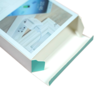 Boîte pliable imprimée avec logo personnalisé avec câble de plateau emballage de chargeur de produit électronique boîte de papier de ligne de données usb
