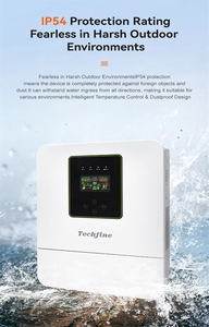 Onduleur solaire <span class=keywords><strong>hybride</strong></span> on-grid/off-grid avec stockage, version améliorée, option parallèle, étanche IP54, 11000W 12000W 11kW 12kW, anti-poussière - Product Image 2