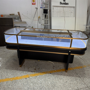 Kích thước tùy chỉnh đồ trang sức Boutique đồ trang sức hiển thị truy cập trang sức Showcase nhà sản xuất kính mạnh cong đồ trang sức giới thiệu - Product Image 5