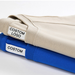 240 GSM 100% cotton hai thanh webbings thứ cấp màu sắc OEM biểu tượng tùy chỉnh vòng cổ thiết kế áo phông người đàn ông T-Shirts Chất lượng cao - Product Image 1