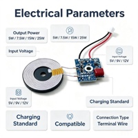 Module de charge sans fil QI2 ultra-fin 1,0 mm, marque OEM, ODM, module PCBA personnalisé, modèle C1, chargeur intégré