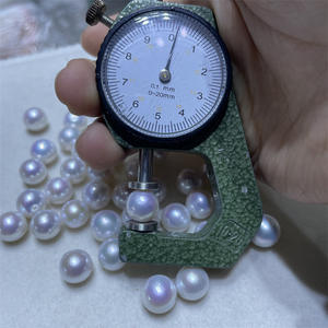 Perlas Naturales de Agua Dulce, Núcleo Edison, 10-11-12 mm, Blancas, Espejo, Luz Intensa, Ligeras Imperfecciones, Forma de Patata, Color para Manualidades - Product Image 5