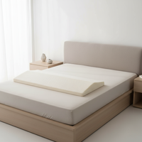Weißes Gel-Memory-Foam Umweltfreundliches Anpassbares Lendenwirbelstützkissen Langes Kissen Dreieckiger Keil Gezielte Unterstützung für Unterer Rücken und Nackenschmerzen