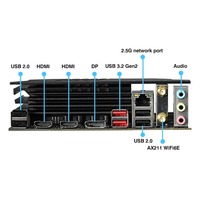 ERYING MODT M-ATX Ultra 185H 155H 125H Baru 16-core 2.2GHz 25MB L3 Cache 64-bit CPU Motherboard Desktop LGA115X DDR5 Dual
