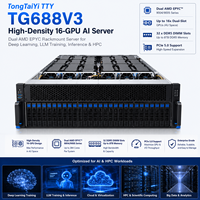 Serveur IA haute densité TongTaiYi TTY TG688V3 16 GPU, double AMD EPYC, montable en rack, pour l'apprentissage profond, la formation de LLM, l'inférence et la plateforme HPC
