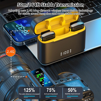 Micrófono Mini con Chip 2.4G de Doble Núcleo, Estuche de Carga, Reducción de Ruido, Conexión Tipo C, Plug and Play
