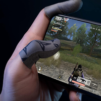 Manchettes de doigt de jeu ultra-fines personnalisées avec logo pour accessoires de jeu mobile, anti-transpiration (argent superconducteur)