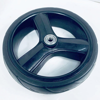 Roue à rayons en plastique de 7 pouces pour poussette et chariot