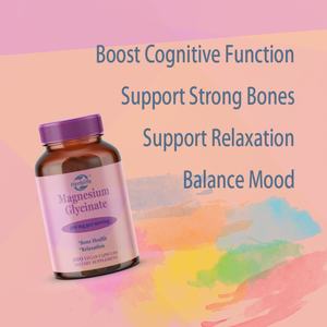 Cápsulas de Glicinato de Magnesio OEM ODM, Favorecen la Relajación, Fortalecen los Huesos, Equilibran el Estado de Ánimo, Suplemento para la Salud, Vegano, Sin OMG - Product Image 3