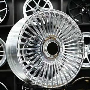 Jantes légères 17 18 19 20 21 pouces 5x114.3 18x8J, alliage chromé poli, forgées, pour Mercedes Benz, BMW, Audi, Jaguar - Product Image 1