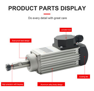 Boîtier en aluminium de <span class=keywords><strong>moteur</strong></span> de machine de baguage de bord de <span class=keywords><strong>broche</strong></span> de routeur de commande numérique par ordinateur pour la marque de Nanxing Jidong - Product Image 4