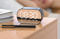Cadeau d'entreprise promotionnel, solaire portable, alimenté par 1.3 DC pour haut-parleur V2.0, autonomie de la batterie de 15 à 20 heures, support de téléphone LED RGB, radio FM