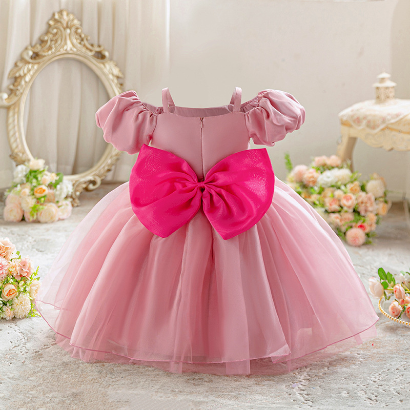 green emerald velvet dress First Communion Dress Baby Girl Formal Princess Dress Toddler Bow Bead   marryshe