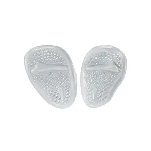 Invisible Silicone Gel High Heel Shoe Anti-slip Front Pad Thickened Anti-wear Herringbone Front Pad Transparent OPP Bag Half Pad